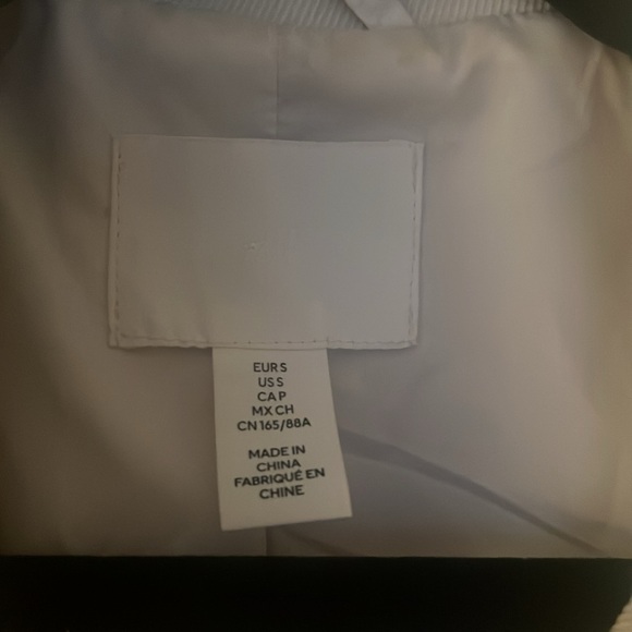 H&M Tie-Belt Coat in Ivory / Size Small - Picture 4 of 8